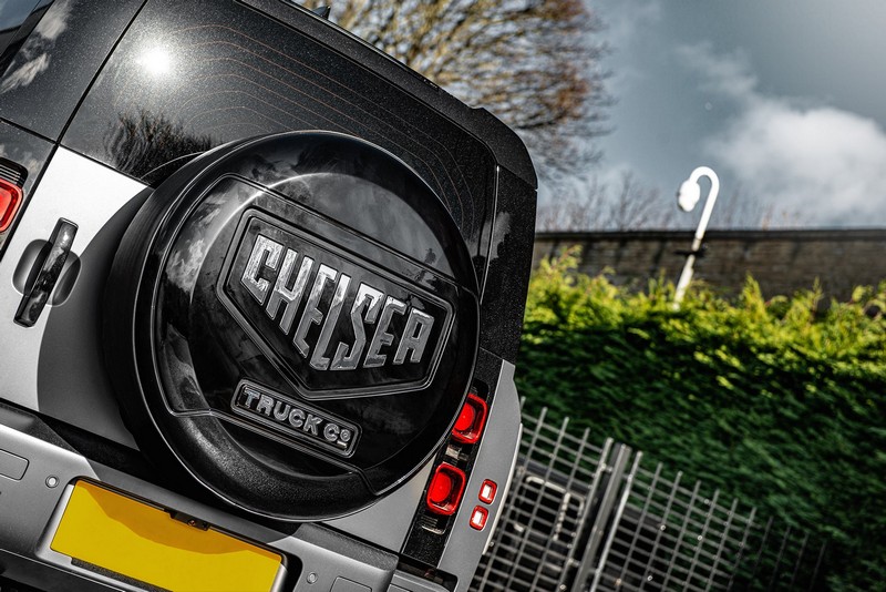 KAHN Mirror Lettering for Chelsea Trunk Company 'Retro' Style Hard Spare Wheel Cover