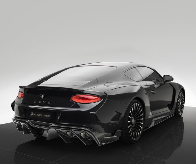 ONYX Carbon Aero Rear Bumper Vented for 2020 GTX-3 Bentley Continental GT