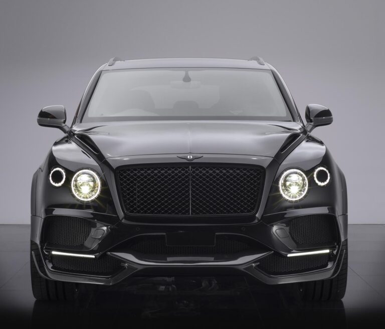 ONYX Carbon Bumper Grill Inserts & LED Carbon Holders for 2017 Bentley GTX 4x4