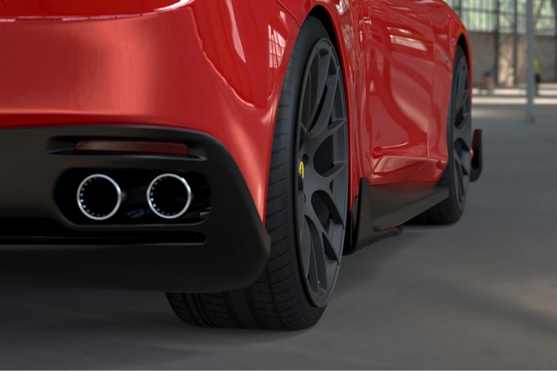 DMC Ferrari Roma Forged Carbon Fiber Rear Diffuser (DMC Aero Kit) fits the OEM Body Coupe - Image 2