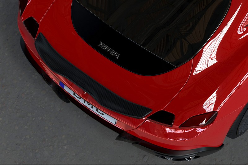 DMC Ferrari Roma Forged Carbon Fiber Rear Diffuser (DMC Aero Kit) fits the OEM Body Coupe - Image 3
