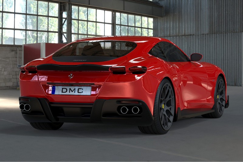 DMC Ferrari Roma Forged Carbon Fiber Rear Diffuser (DMC Aero Kit) fits the OEM Body Coupe - Image 4