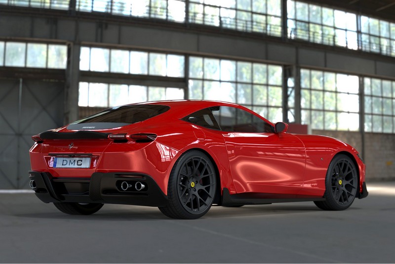 DMC Ferrari Roma Forged Carbon Fiber Rear Diffuser (DMC Aero Kit) fits the OEM Body Coupe - Image 5