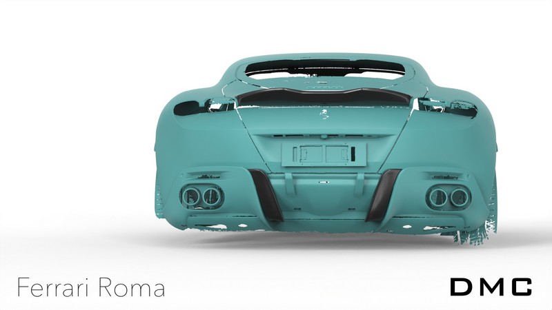 DMC Ferrari Roma Forged Carbon Fiber Rear Diffuser (DMC Aero Kit) fits the OEM Body Coupe - Image 6