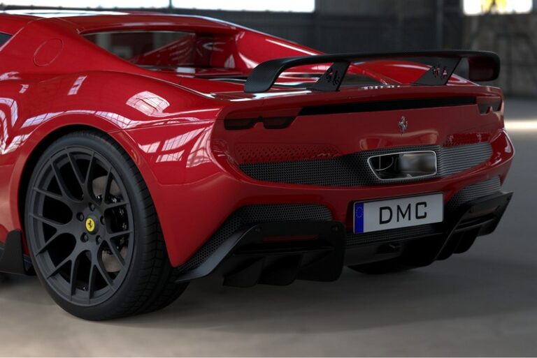 DMC Ferrari 296 GTB Carbon Fiber Aero Kit - Rear Wing Spoiler fits the OEM 296GTB Body Coupe, Spider & Assetto Fiorano