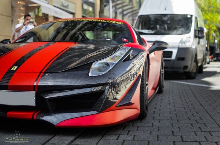 DMC Ferrari 458 Estremo - Forged Carbon Fiber Front Bumper fits the OEM Body Italia - Coupe & Spider Limited Edition