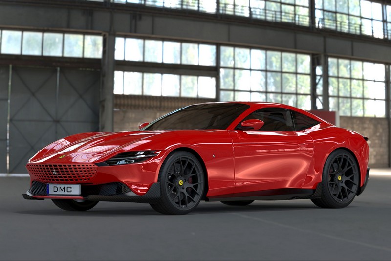 DMC Ferrari Roma Forged Carbon Fiber Front Lip Splitter (DMC Aero Kit) Fits the OEM Roma Coupe Body - Image 3