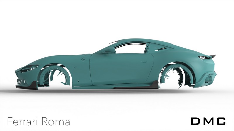 DMC Ferrari Roma Forged Carbon Fiber Front Lip Splitter (DMC Aero Kit) Fits the OEM Roma Coupe Body - Image 13