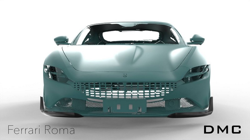 DMC Ferrari Roma Forged Carbon Fiber Front Lip Splitter (DMC Aero Kit) Fits the OEM Roma Coupe Body - Image 12