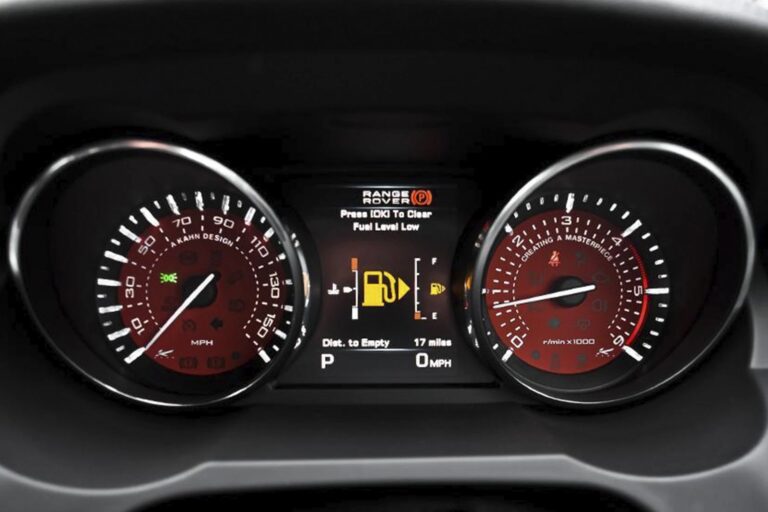 KAHM Speedo Dials Red for Range Rover Evoque (2011-2018)