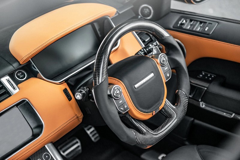 KAHN Exposed Carbon Steering Wheel for Range Rover Sport SVR (2015-2018)