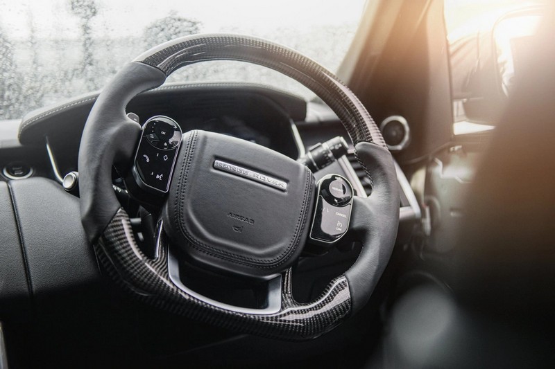 KAHN Exposed Carbon Steering Wheel for Range Rover Sport SVR (2015-2018) - Image 6