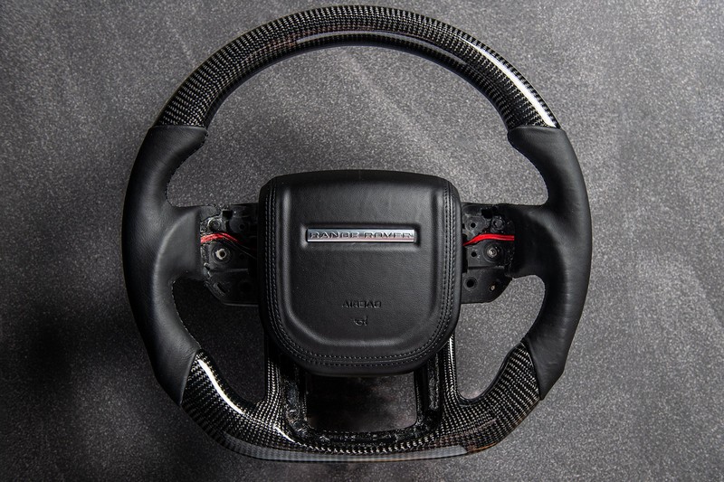 KAHN Exposed Carbon Steering Wheel for Range Rover Sport SVR (2015-2018) - Image 3