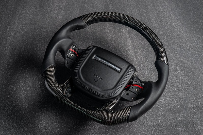 KAHN Exposed Carbon Steering Wheel for Range Rover Sport SVR (2015-2018) - Image 2