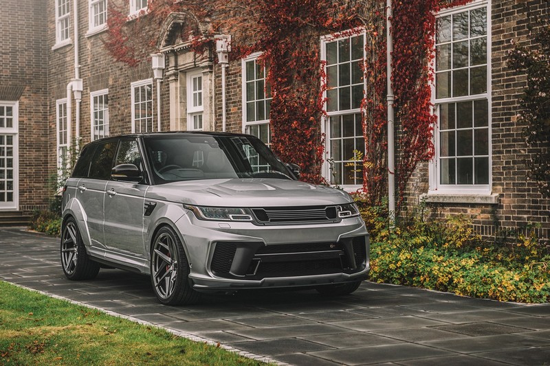 KAHN Exposed Carbon Vented Front Grille (2-Piece) for Range Rover Sport SVR (2018-Present) - Image 12