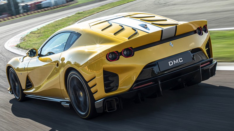 DMC Ferrari 812 Competizione - Forged Carbon Fiber Rear Bumper fits the OEM SF Superfast Coupe & GTS Spider