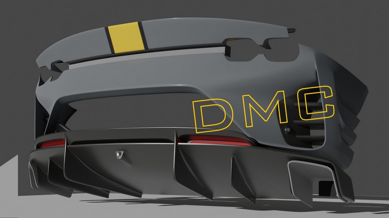 DMC Ferrari 812 Competizione - Forged Carbon Fiber Rear Bumper fits the OEM SF Superfast Coupe & GTS Spider - Image 10