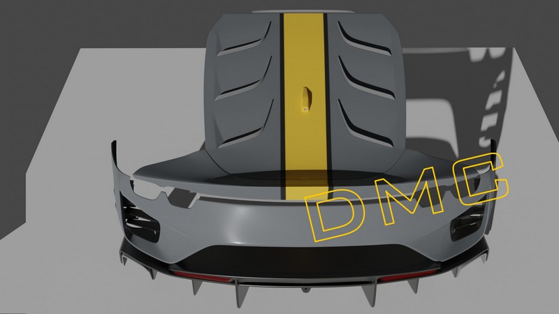 DMC Ferrari 812 Competizione - Forged Carbon Fiber Rear Bumper fits the OEM SF Superfast Coupe & GTS Spider - Image 7