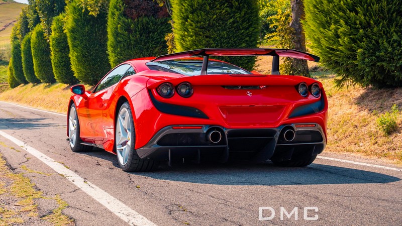 DMC Ferrari F8 Tributo Big Rear Wing - Forged Carbon Fiber Spoiler GT2 Style fits the OEM Coupe and Spyder Convertible Cabriolet - Image 3