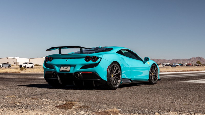 DMC Ferrari F8 Tributo Big Rear Wing - Forged Carbon Fiber Spoiler GT2 Style fits the OEM Coupe and Spyder Convertible Cabriolet - Image 2