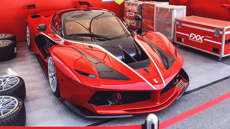 DMC Ferrari LaFerrari Forged Carbon Fiber Front Bumper Lip - FXX K or EVO style, fits the OEM Coupe & Aperta