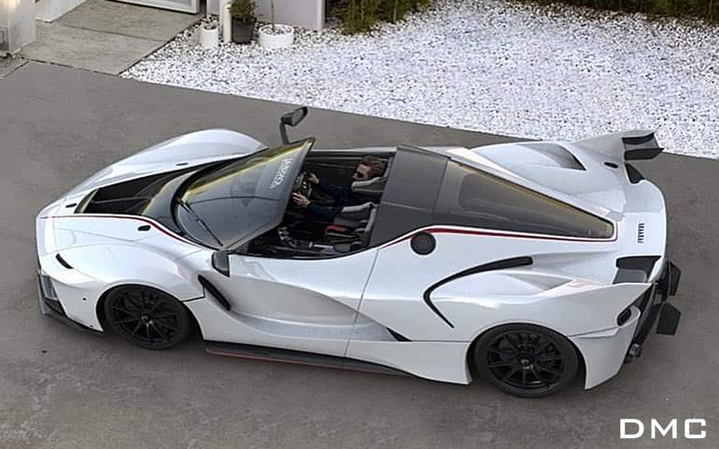 DMC Ferrari LaFerrari Forged Carbon Fiber Rear Deck Lid - FXX K or EVO style, fits the OEM Coupe & Aperta with Rear Wing Spoilers - Image 2
