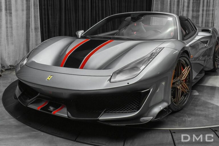 DMC Ferrari Pista Forged Carbon Fiber Front Hood Bonnet fits the OEM Body Coupe & Spider 488 GTB as a Facelift Conversion Kit