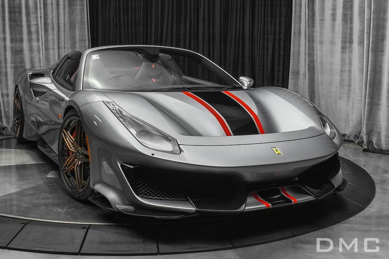 DMC Ferrari Pista Forged Carbon Fiber Front Hood Bonnet fits the OEM Body Coupe & Spider 488 GTB as a Facelift Conversion Kit - Image 2