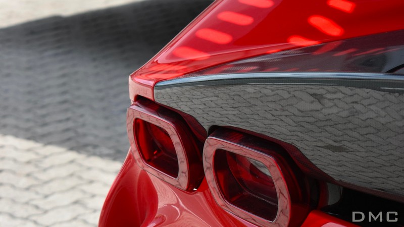 DMC Ferrari SF90 Stradale: Forged Carbon Fiber Rear Deck Lid: Assetto Fiorano Package Engine Spoiler Trunk Lip Wing for the OEM Coupe & Spider - Image 5