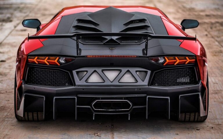 DMC Lamborghini Aventador: Forged Carbon Fiber Rear Bumper & Diffuser: Edizione GT Super Trofeo: Fits OEM LP700 LP740 S, Coupe & Roadster