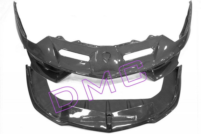 DMC Lamborghini Aventador LP770: Forged Carbon Fiber Front Bumper : SVJ Style fits OEM Body Coupe & Roadster LP700 LP720 and LP740 - Image 3