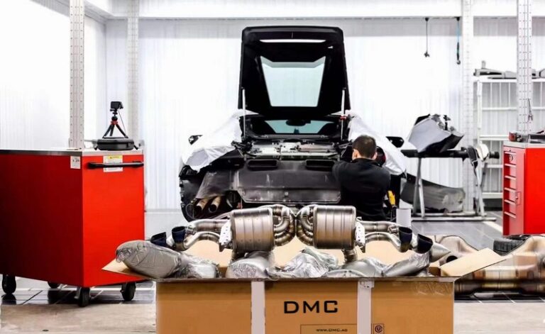 DMC Lamborghini Huracan “Edizione-GT” Valved Exhaust System: Made of Blue & Gold Titanium in Germany: Fits the OEM LP610 LP580 EVO Performante Coupe & Spyder