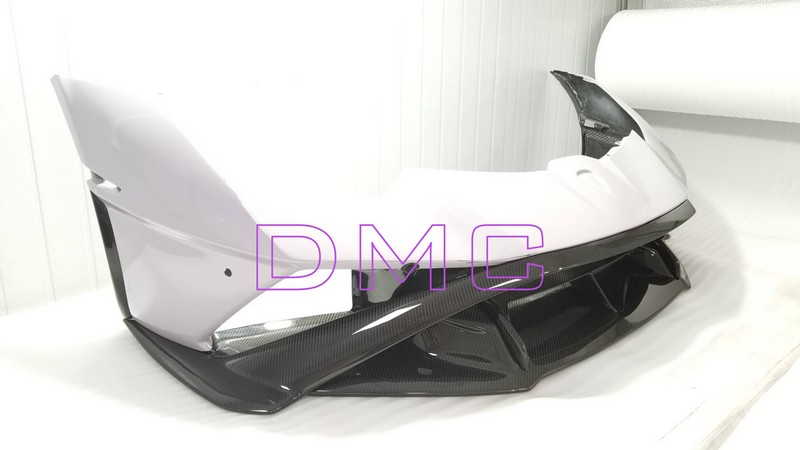DMC Lamborghini Huracan STO Face Lift Body Kit: Forged Carbon Fiber Front & Rear Bumper, Wing Spoiler, Bonnet, Engine Cover: Super Trofeo Omologato – fits the OEM Coupe & Spider LP580 LP610, EVO, RWD and Performante - Image 4
