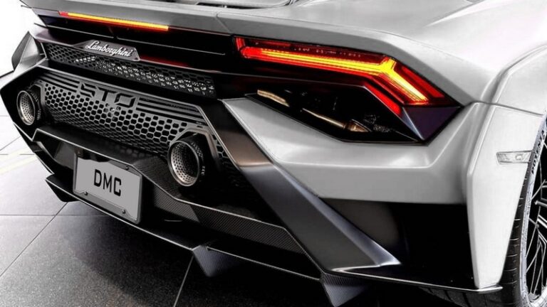 DMC Lamborghini Huracan STO Face Lift Body Kit: Forged Carbon Fiber Rear Bumper, Grill & Diffuser: Super Trofeo Omologato – Replaces the OEM Bonnet Coupe & Spider LP580 LP610, EVO, RWD and Performante