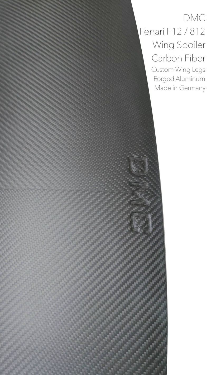 Ferrari 812 Competizione Big Wing Spoiler - Forged Carbon Fiber fits the OEM Coupe & Spider - Image 13