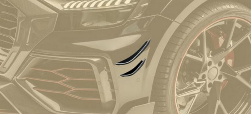 MANSORY Race Flaps for MANSORY Front Bumper Carbon for Audi RSQ8