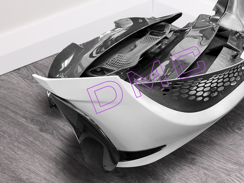 DMC McLaren 765LT OEM Rear Bumper Facelift with Wing, Grills, Diffuser made from Forged Carbon Fiber for the OEM 720s Coupe & Spider - Image 4