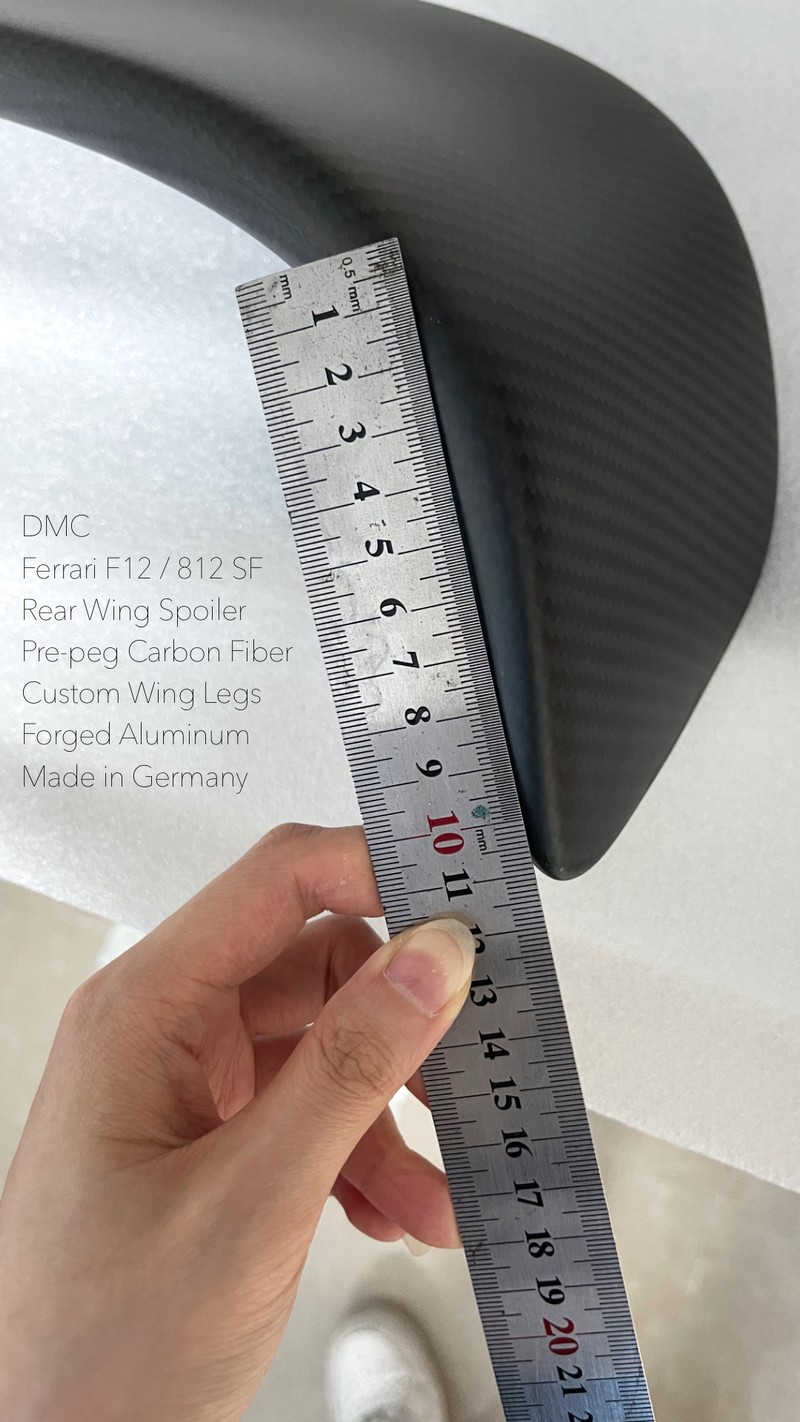 DMC McLaren GT Big Wing Rear Spoiler: Forged Carbon Fiber: fits the OEM Trunk of the McLaren GT Coupe - Image 6