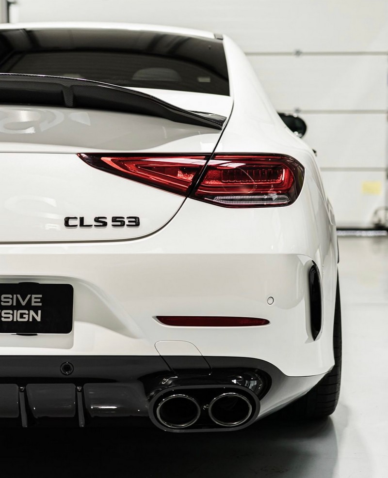 DMC Mercedes AMG CLS53 Carbon Fiber Duck Wing Rear Spoiler: Fits the OEM C257 W257 CLS 53 and 63 Trunk - Image 9