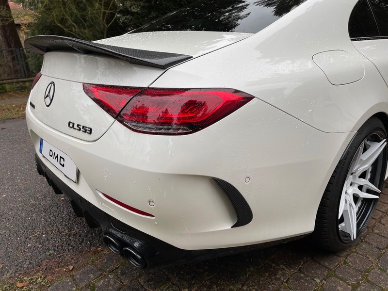 DMC Mercedes AMG CLS53 Carbon Fiber Duck Wing Rear Spoiler: Fits the OEM C257 W257 CLS 53 and 63 Trunk - Image 6