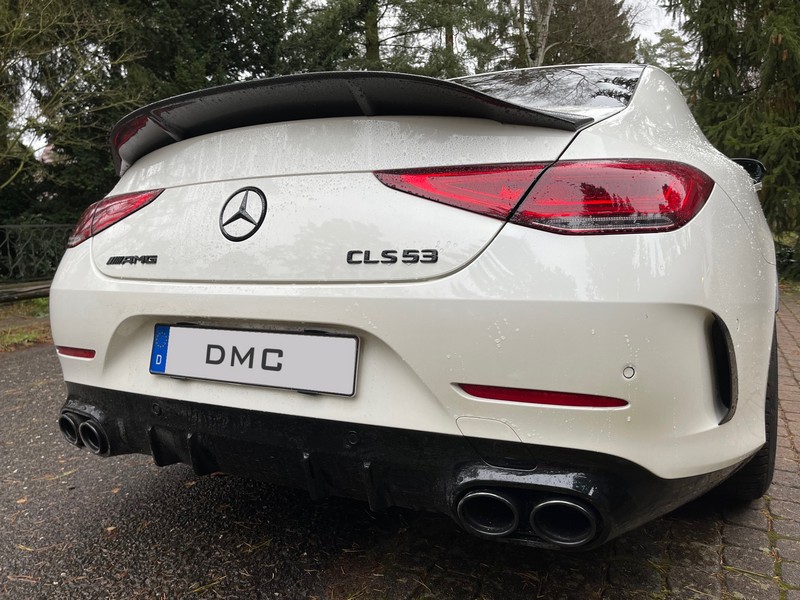 DMC Mercedes AMG CLS53 Carbon Fiber Duck Wing Rear Spoiler: Fits the OEM C257 W257 CLS 53 and 63 Trunk - Image 5