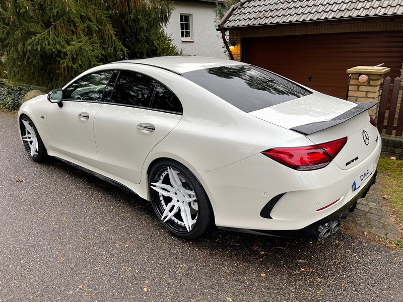 DMC Mercedes AMG CLS53 Carbon Fiber Duck Wing Rear Spoiler: Fits the OEM C257 W257 CLS 53 and 63 Trunk - Image 4