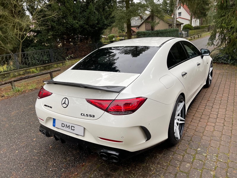 DMC Mercedes AMG CLS53 Carbon Fiber Duck Wing Rear Spoiler: Fits the OEM C257 W257 CLS 53 and 63 Trunk - Image 3