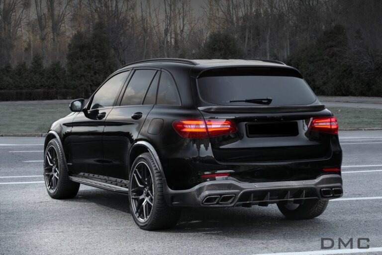 DMC Mercedes Benz GLC & AMG GLC63 Forged Carbon Fiber Rear Diffuser fits the X253 Rear Bumper