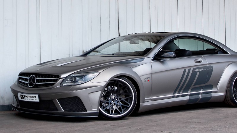 PRIOR-DESIGN Black Edition V2 Widebody Aerodynamic Kit for Mercedes CL C216 - Image 6