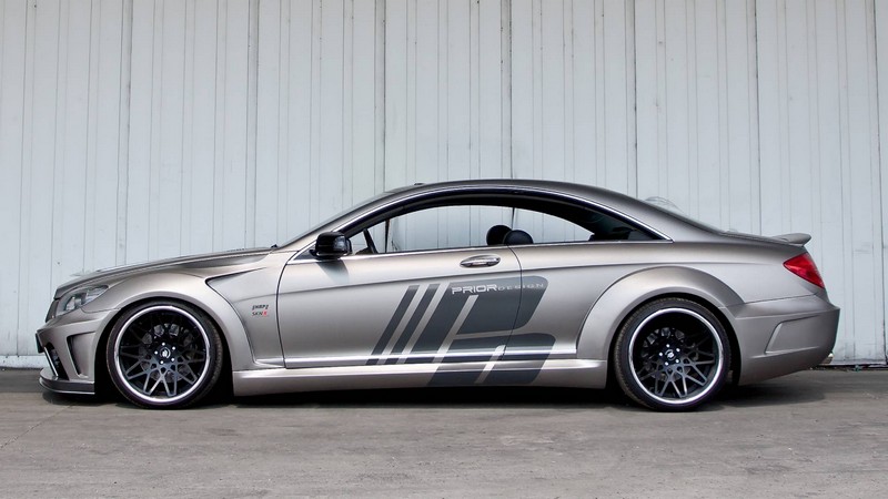 PRIOR-DESIGN Black Edition V2 Widebody Aerodynamic Kit for Mercedes CL C216 - Image 5