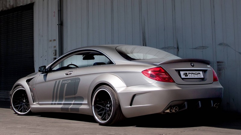 PRIOR-DESIGN Black Edition V2 Widebody Aerodynamic Kit for Mercedes CL C216 - Image 4