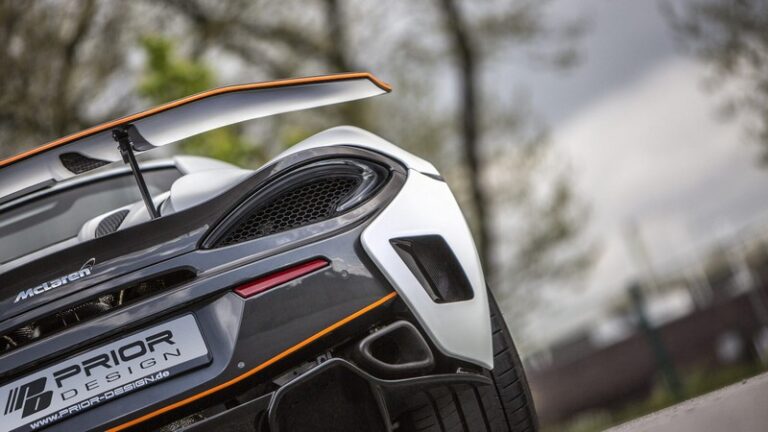 PRIOR-DESIGN PD1 Side Parts with Air-Intakes for Rear Bumper for Heckstoßstange for McLaren 570S