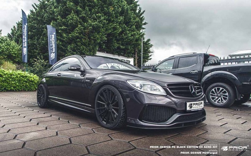 PRIOR-DESIGN PD Black Edition V4 Front Spoiler Lip for Mercedes CL W216 Pre-Facelift