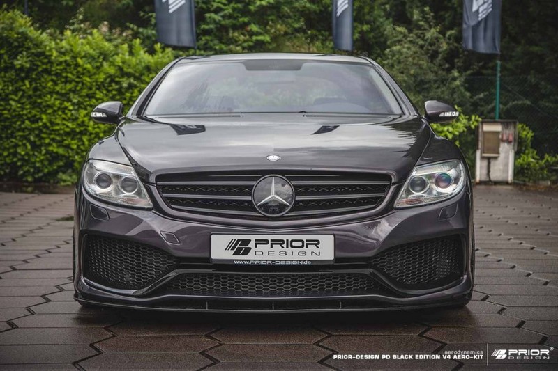 PRIOR-DESIGN PD Blackedition V4 Front Bumper for Mercedes CL W216 Pre-Facelift